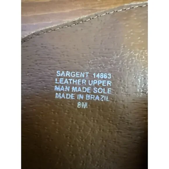 Matisse Women's 8 Sargent Brown Leather Mid Calf Western Riding Boot Side Zip - Picture 9 of 14